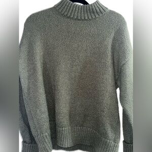 Women's Olive Crewneck Sweater